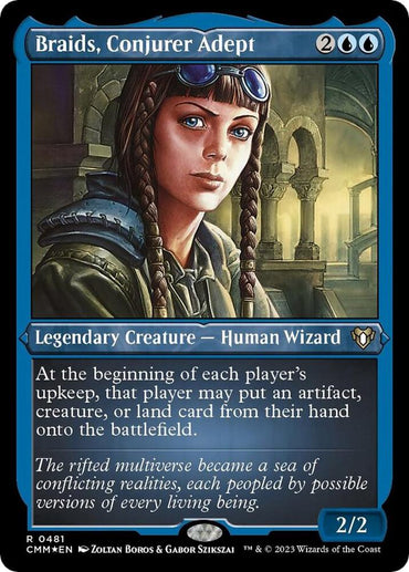Braids, Conjurer Adept (Foil Etched) [Commander Masters]