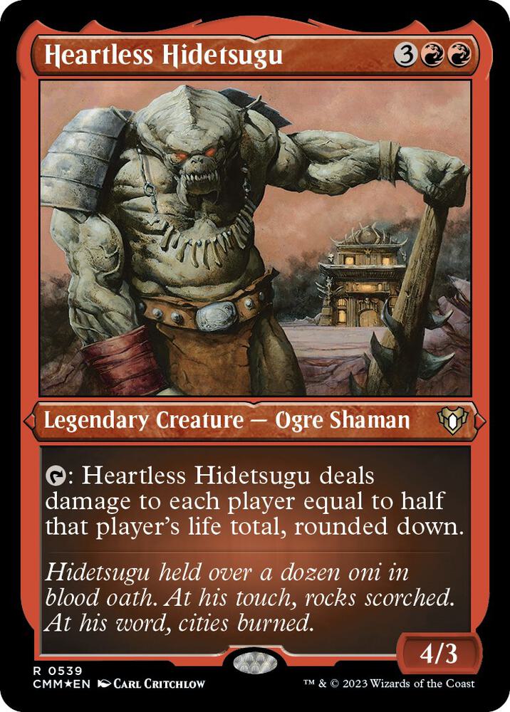 Heartless Hidetsugu (Foil Etched) [Commander Masters]