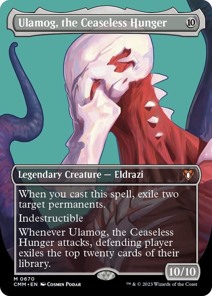 Ulamog, the Ceaseless Hunger (Borderless Profile) [Commander Masters]