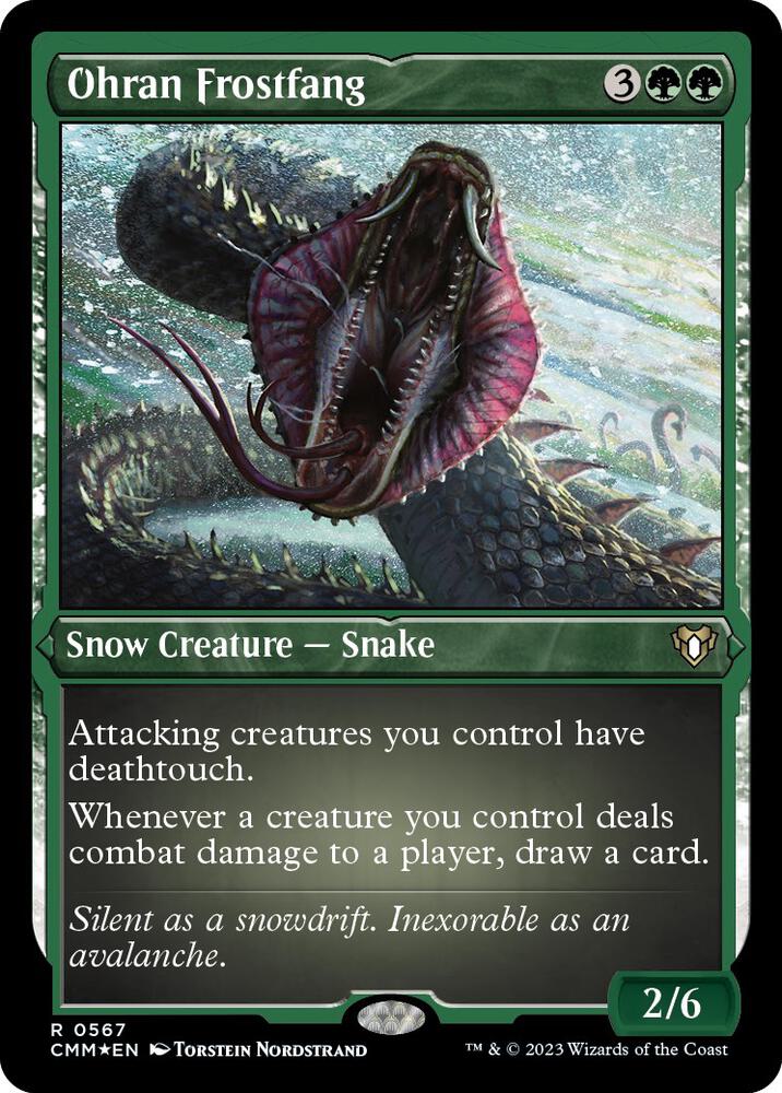 Ohran Frostfang (Foil Etched) [Commander Masters]