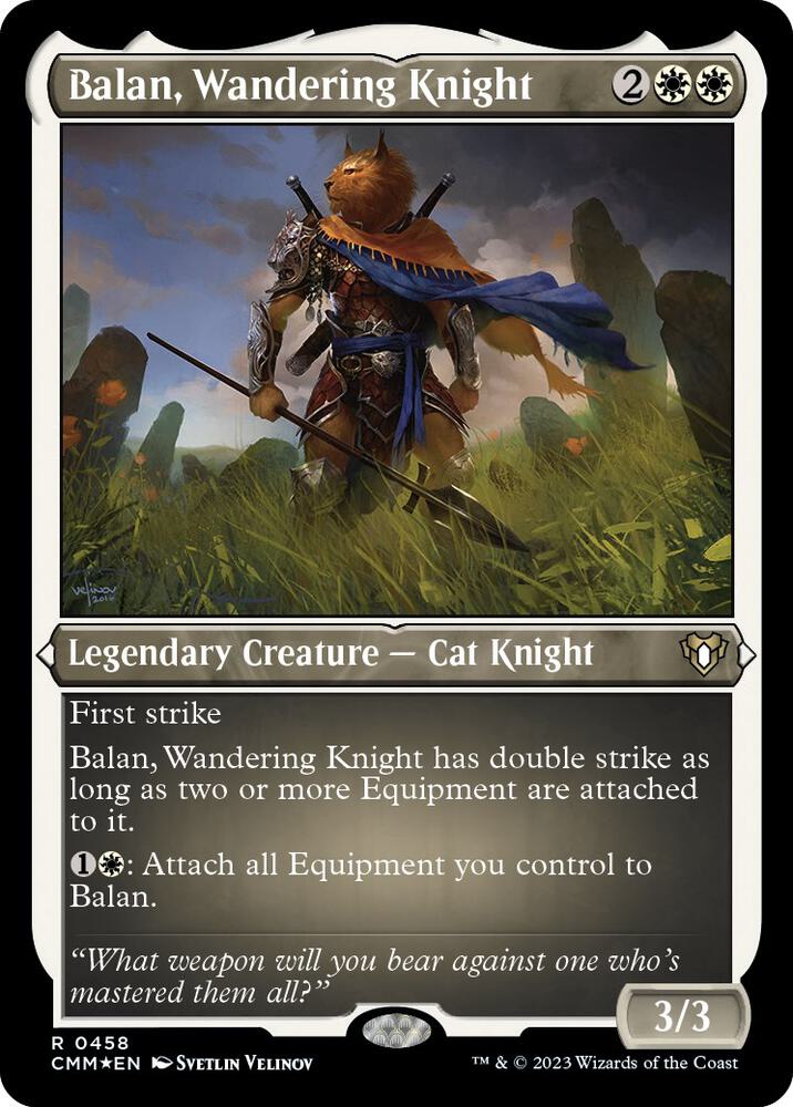 Balan, Wandering Knight (Foil Etched) [Commander Masters]