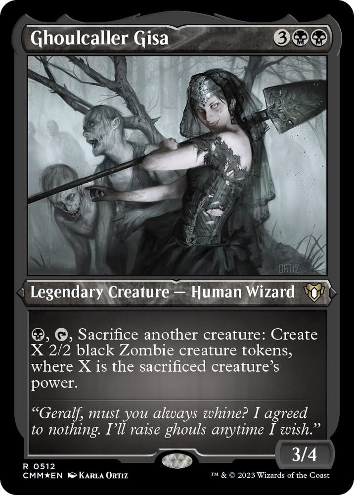 Ghoulcaller Gisa (Foil Etched) [Commander Masters]
