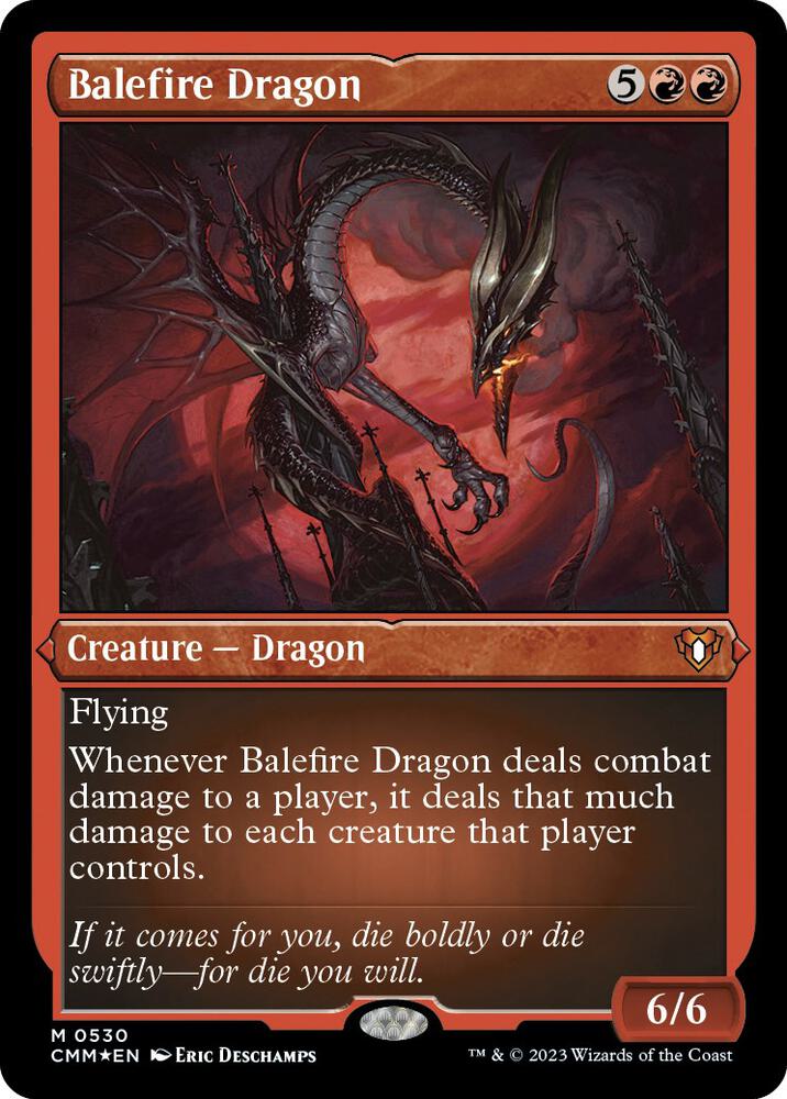 Balefire Dragon (Foil Etched) [Commander Masters]