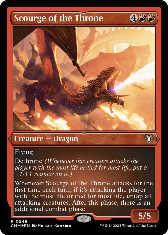 Scourge of the Throne (Foil Etched) [Commander Masters]