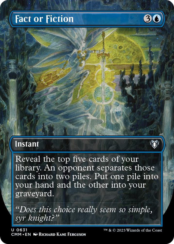 Fact or Fiction (Borderless Alternate Art) [Commander Masters]