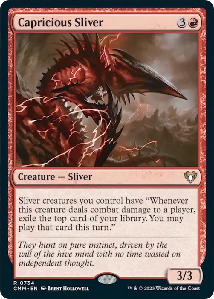 Capricious Sliver [Commander Masters]