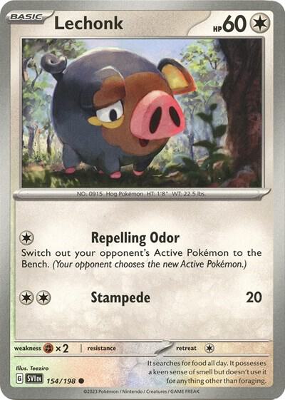 Lechonk (154/198) (Theme Deck Exclusive) [Scarlet & Violet: Base Set]