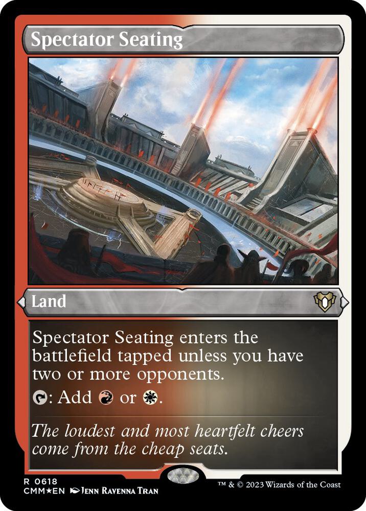 Spectator Seating (Foil Etched) [Commander Masters]
