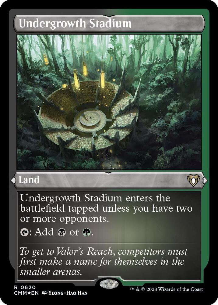 Undergrowth Stadium (Foil Etched) [Commander Masters]