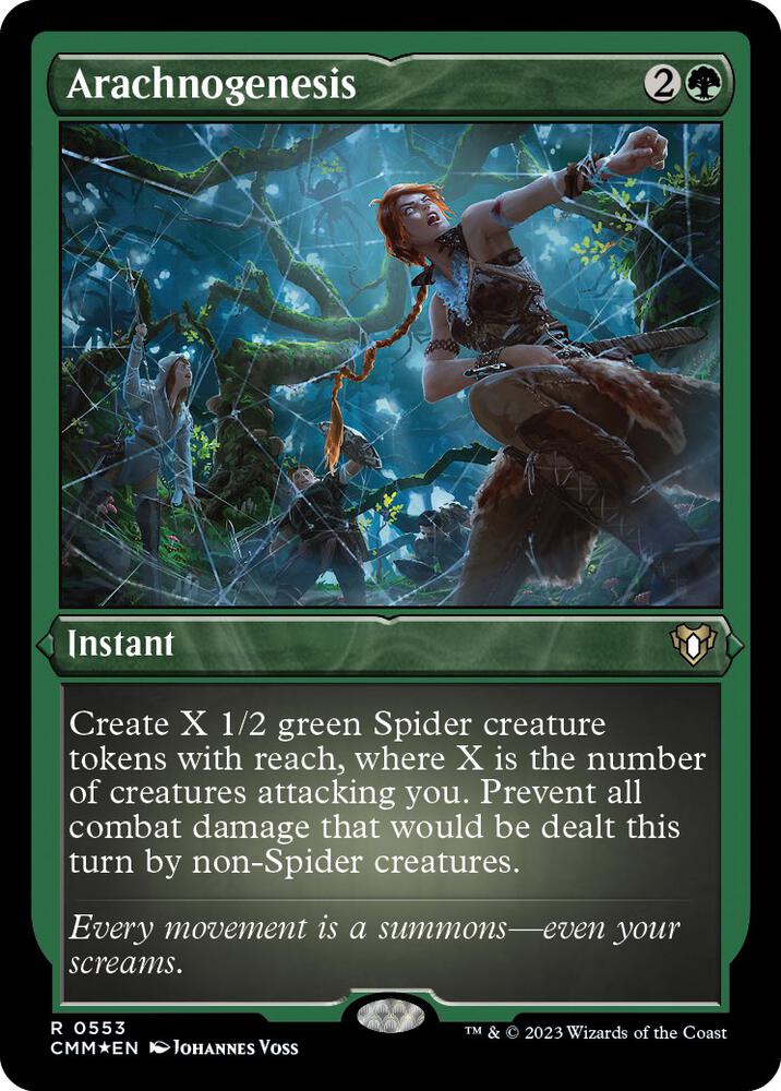 Arachnogenesis (Foil Etched) [Commander Masters]