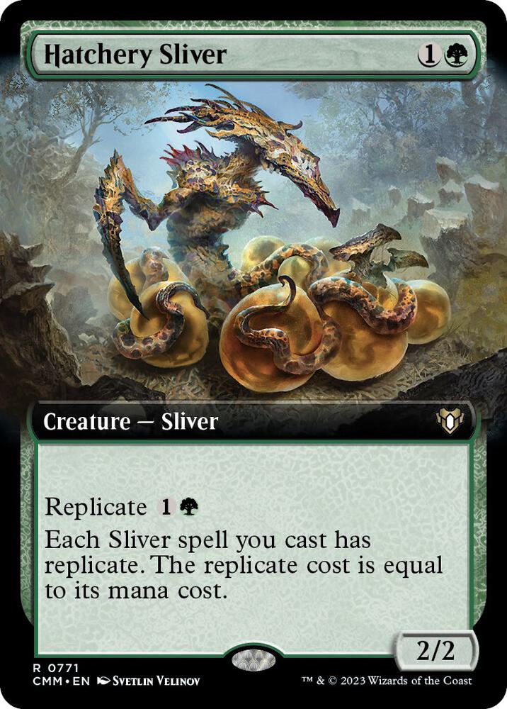 Hatchery Sliver (Extended Art) [Commander Masters]