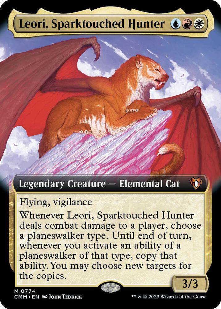 Leori, Sparktouched Hunter (Extended Art) [Commander Masters]
