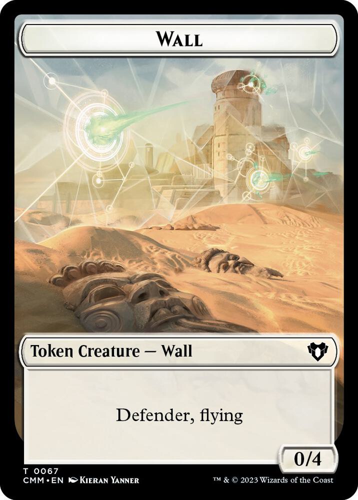 Wall // Kor Ally Double-Sided Token [Commander Masters Tokens]