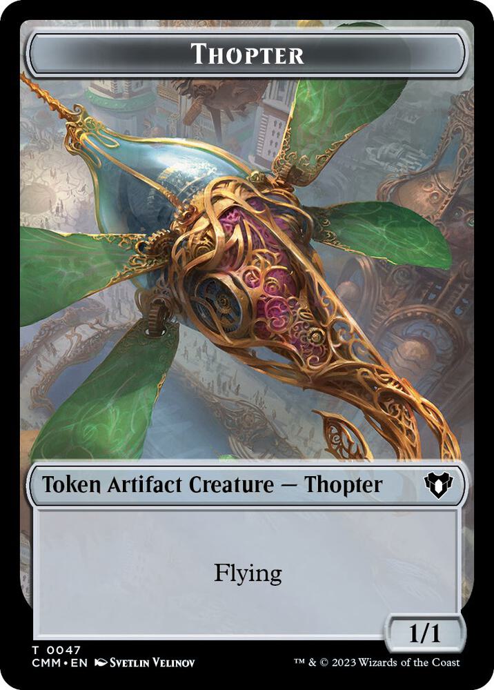 Thopter // Construct (41) Double-Sided Token [Commander Masters Tokens]