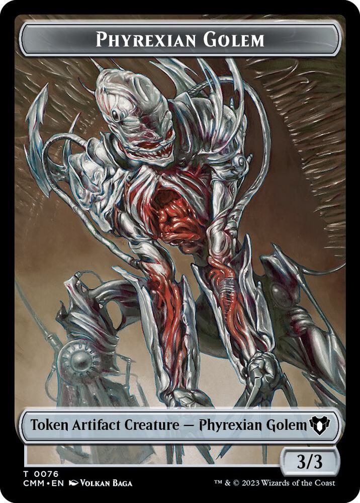 Phyrexian Golem // Ox Double-Sided Token [Commander Masters Tokens]