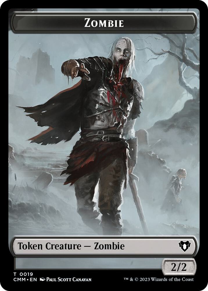 Zombie Token (19) [Commander Masters Tokens]