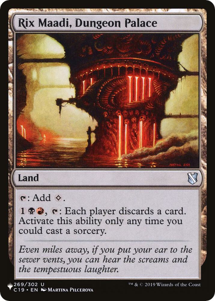 Rix Maadi, Dungeon Palace [The List]
