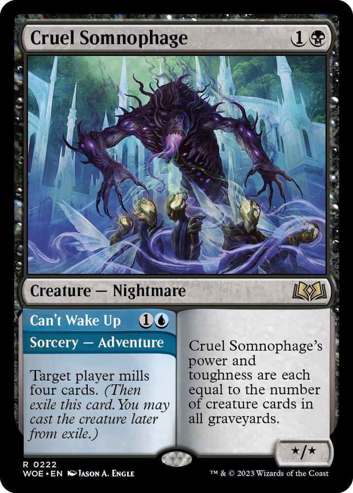 Cruel Somnophage // Can't Wake Up [Wilds of Eldraine]