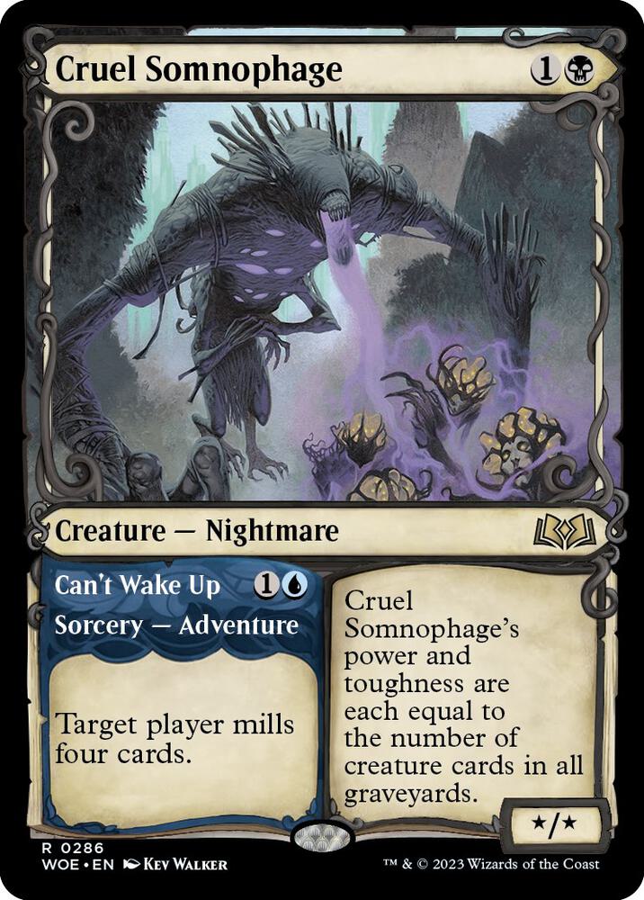 Cruel Somnophage // Can't Wake Up (Showcase) [Wilds of Eldraine]