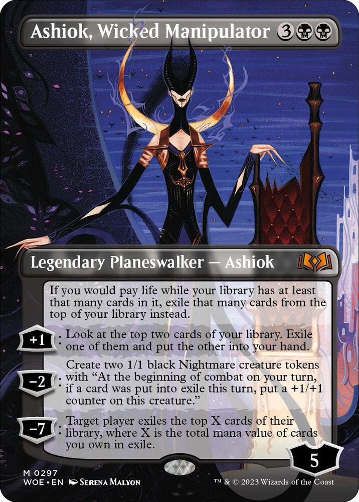 Ashiok, Wicked Manipulator (Borderless Alternate Art) [Wilds of Eldraine]