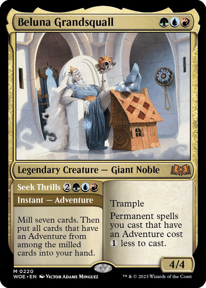 Beluna Grandsquall // Seek Thrills [Wilds of Eldraine]