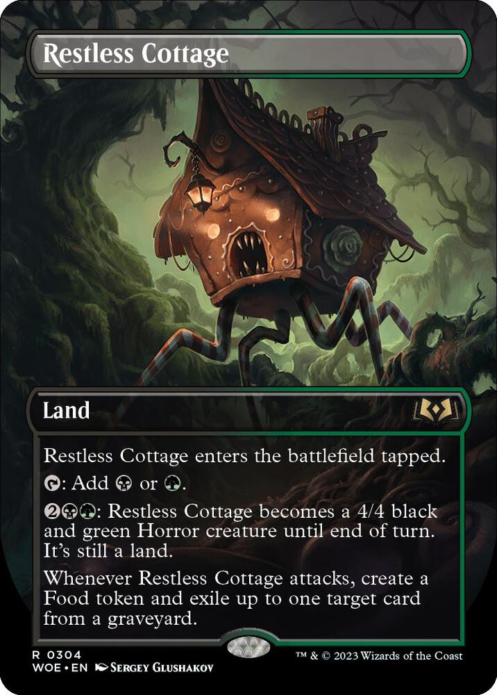 Restless Cottage (Borderless Alternate Art) [Wilds of Eldraine]