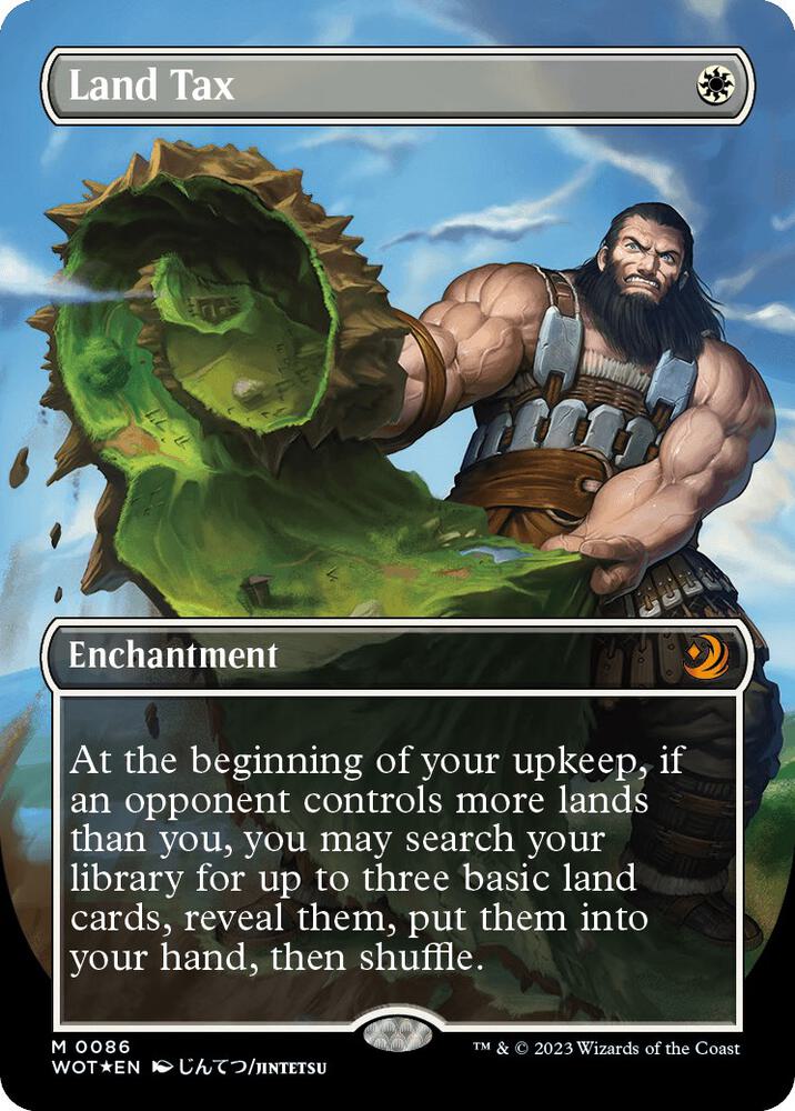 Land Tax (Anime Borderless) (Confetti Foil) [Wilds of Eldraine: Enchanting Tales]