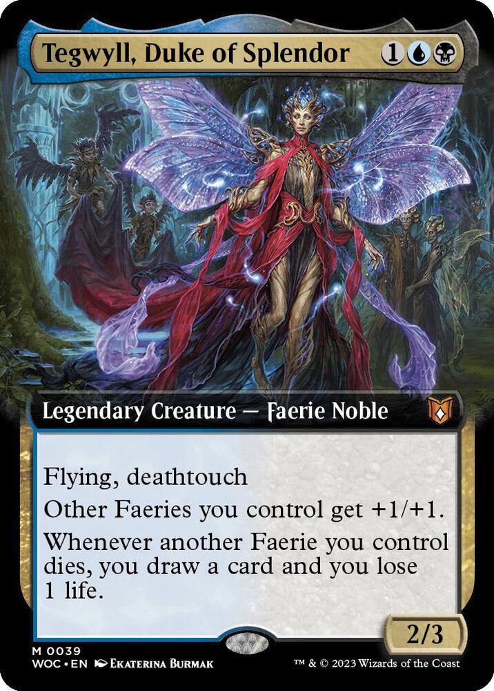 Tegwyll, Duke of Splendor (Extended Art) [Wilds of Eldraine Commander]