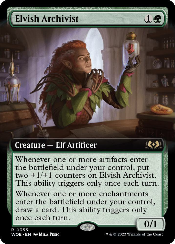 Elvish Archivist (Extended Art) [Wilds of Eldraine]