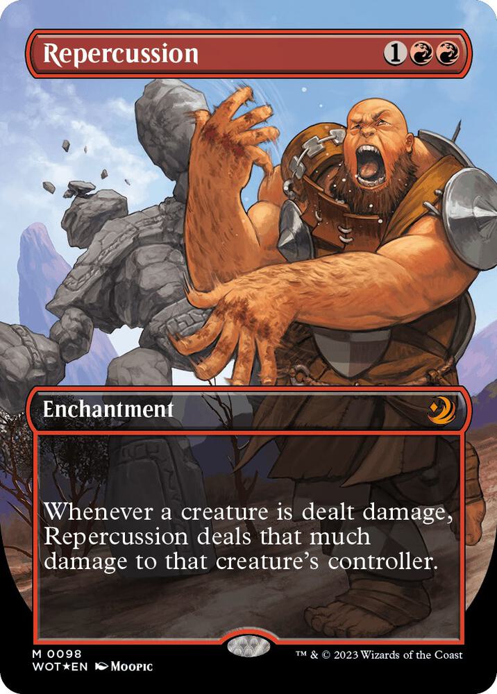 Repercussion (Anime Borderless) (Confetti Foil) [Wilds of Eldraine: Enchanting Tales]