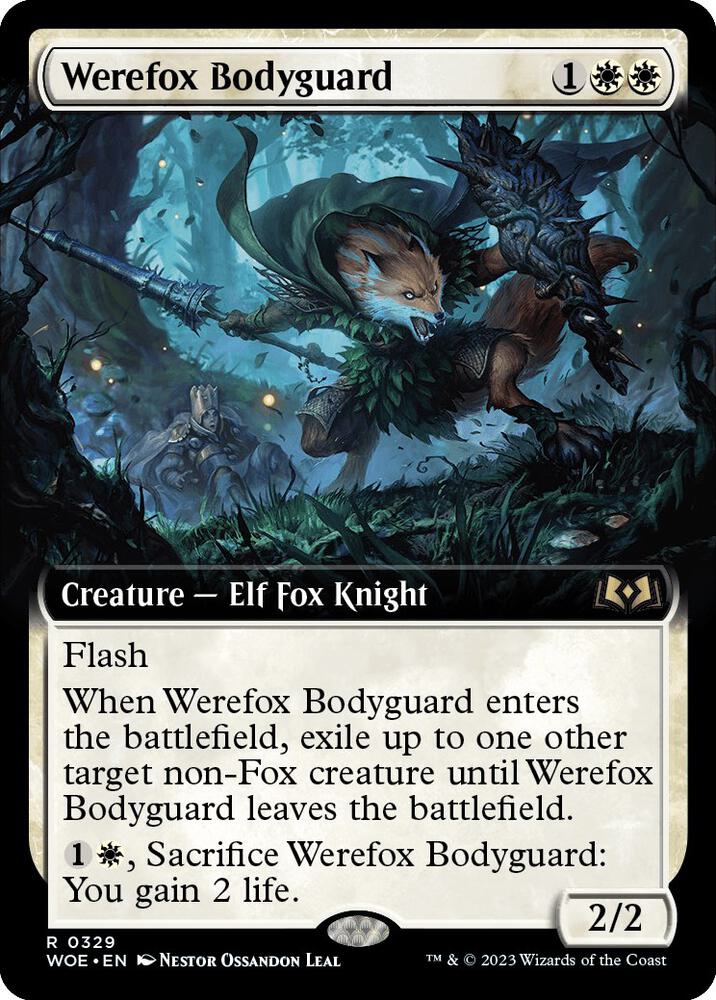Werefox Bodyguard (Extended Art) [Wilds of Eldraine]