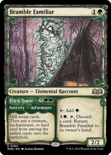 Bramble Familiar // Fetch Quest (Showcase) [Wilds of Eldraine]
