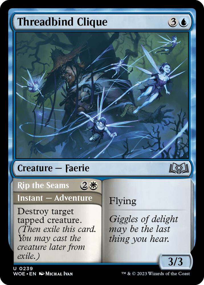 Threadbind Clique // Rip the Seams [Wilds of Eldraine]