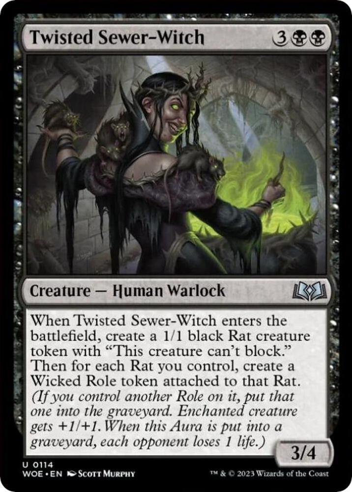 Twisted Sewer-Witch [Wilds of Eldraine]