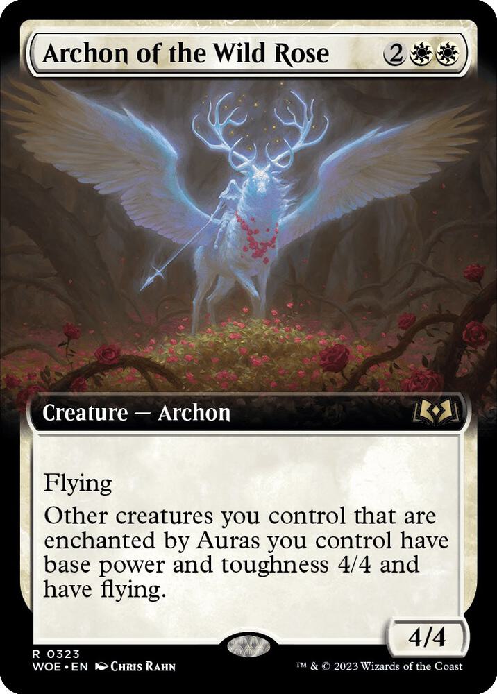 Archon of the Wild Rose (Extended Art) [Wilds of Eldraine]