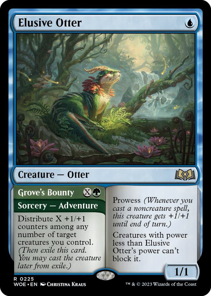 Elusive Otter // Grove's Bounty [Wilds of Eldraine]