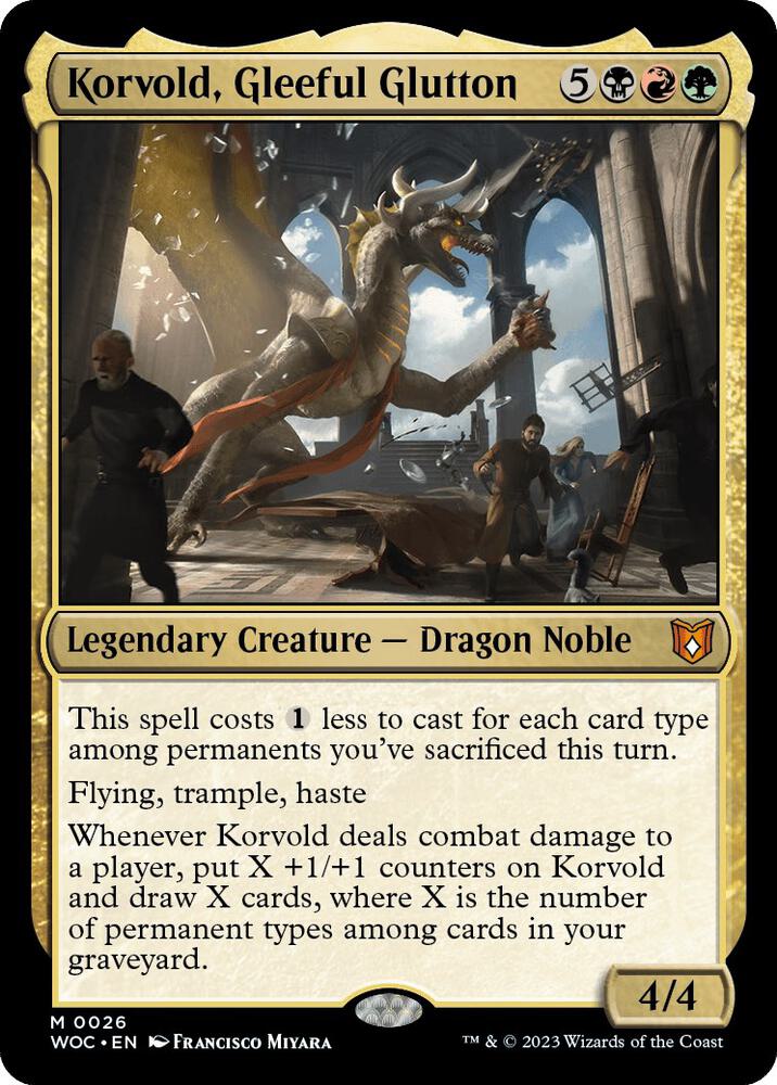 Korvold, Gleeful Glutton [Wilds of Eldraine Commander]