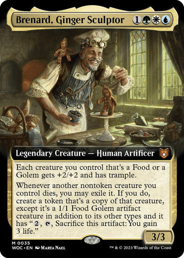 Brenard, Ginger Sculptor (Extended Art) [Wilds of Eldraine Commander]