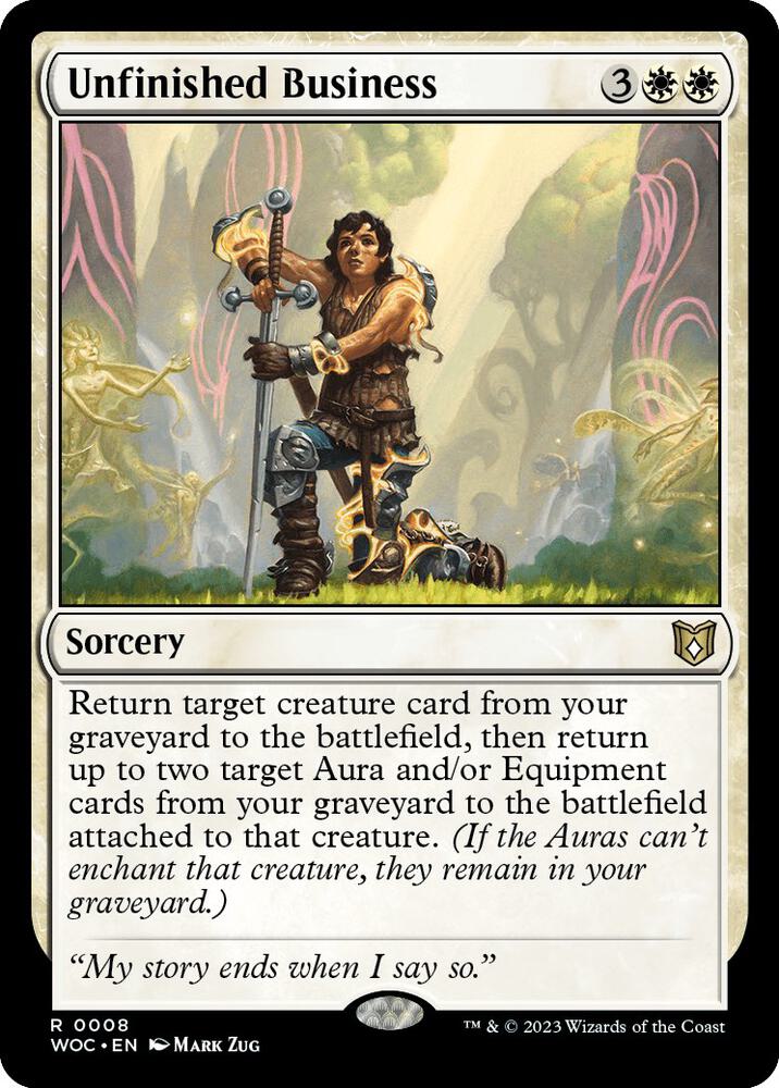 Unfinished Business [Wilds of Eldraine Commander]