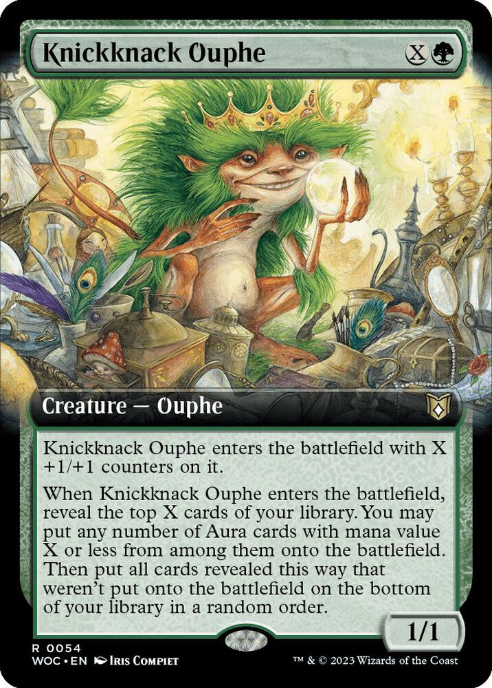 Knickknack Ouphe (Extended Art) [Wilds of Eldraine Commander]