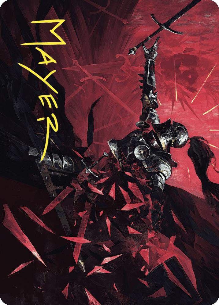 Shatter the Oath Art Card (Gold-Stamped Signature) [Wilds of Eldraine Art Series]