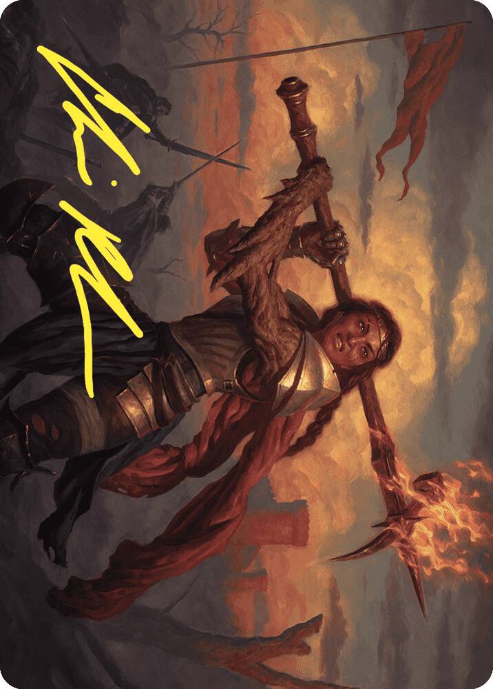 Imodane, the Pyrohammer Art Card (Gold-Stamped Signature) [Wilds of Eldraine Art Series]