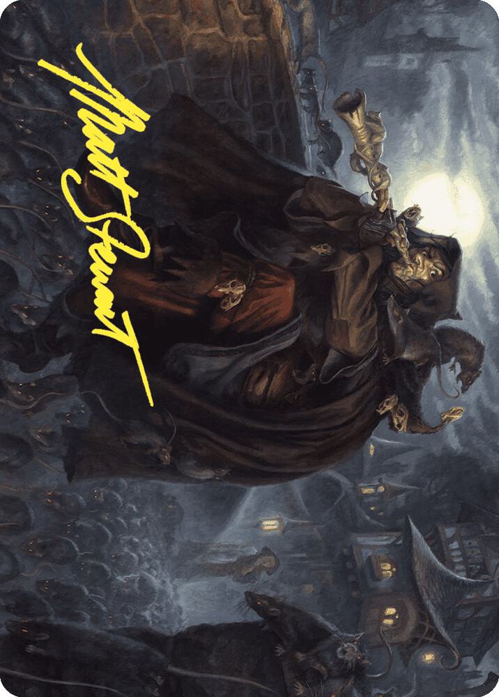 Totentanz, Swarm Piper Art Card (Gold-Stamped Signature) [Wilds of Eldraine Art Series]