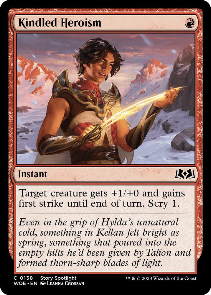Kindled Heroism [Wilds of Eldraine]