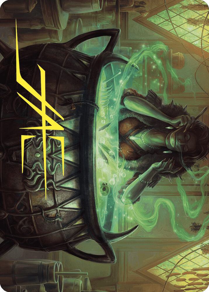 Agatha's Soul Cauldron Art Card (Gold-Stamped Signature) [Wilds of Eldraine Art Series]