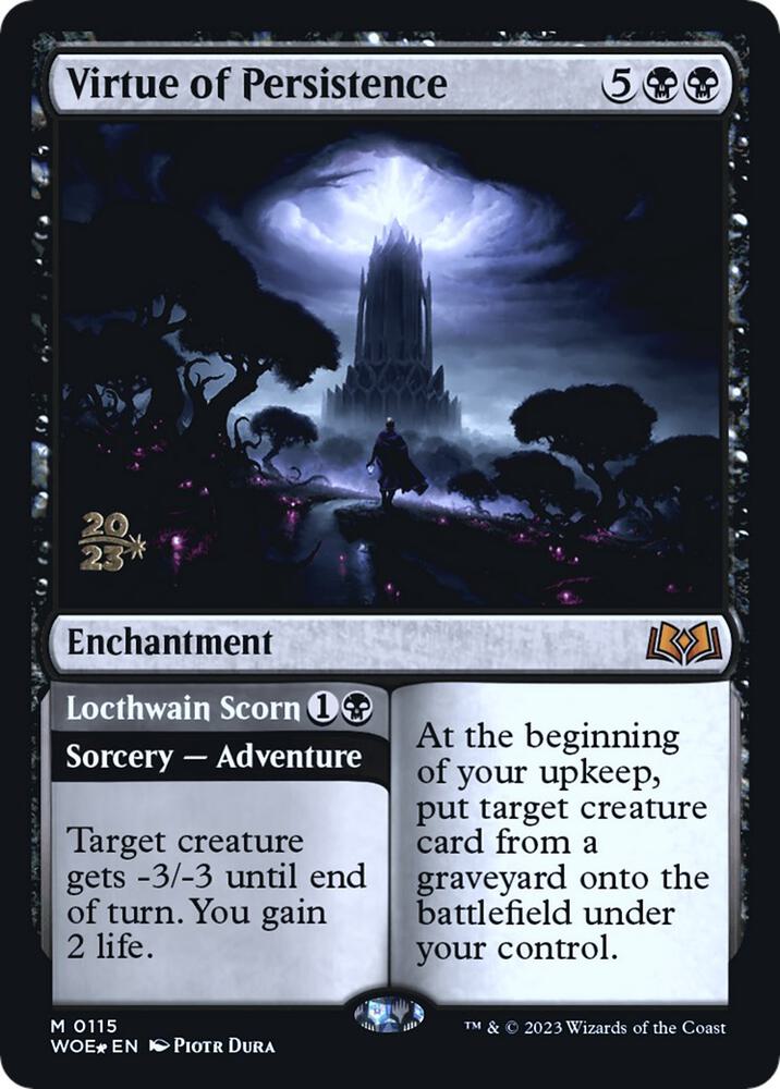 Virtue of Persistence // Locthwain Scorn [Wilds of Eldraine Prerelease Promos]