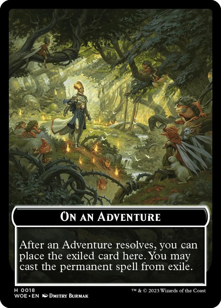 On an Adventure Emblem [Wilds of Eldraine Tokens]