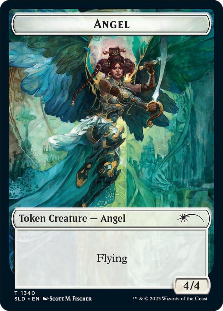 Angel (SLD) // Soldier (CMR) Double-Sided Token [Secret Lair: Angels Tokens]