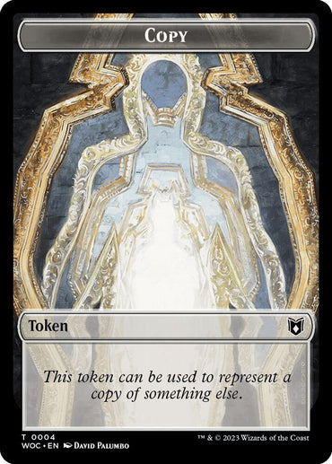 Copy // Monster Role / Virtuous Role Double-Sided Token [Wilds of Eldraine Commander Tokens]