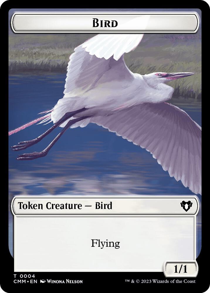 Bird // Bird Illusion Double-Sided Token [Commander Masters Tokens]